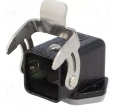 Корпус для разъемов угловой с защелкой Harting 09370030801 Han M Base Angled 1 Lever 